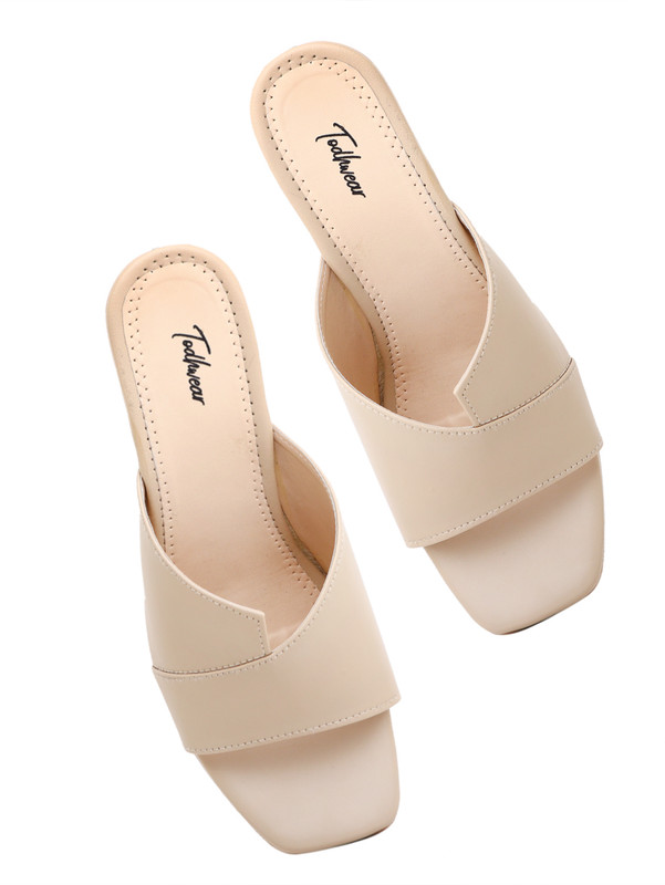 Todhwear Women Beige Heels