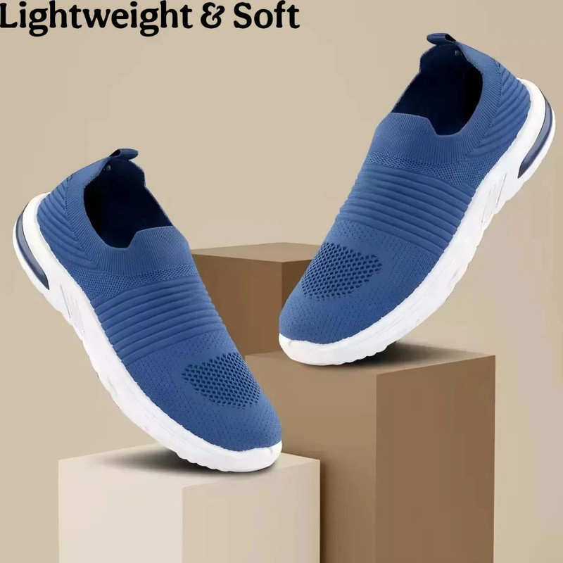 fooinQ Women Gym & Running Shoes Lightweight Breathable Cushioned Comfort AntiSlip Sole Slip On Sneakers For Women