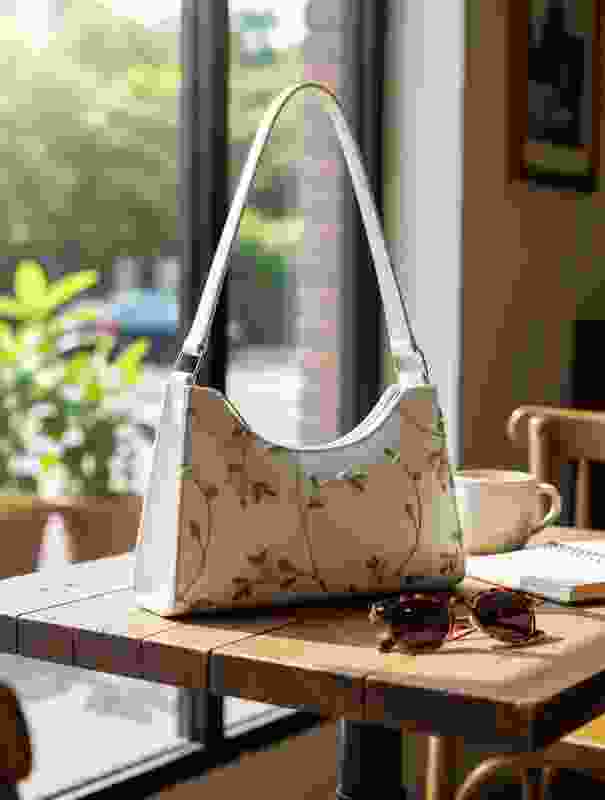A2Z CREATIONS White Sling Bag Green Women Sling bag |Ladies Sling bag .