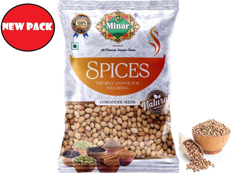 Minar Organic Coriander Seeds Whole | Dhania Sabut | Indian Kitchen Masala