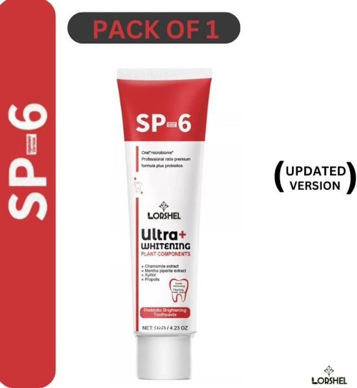 LORSHEL sp 6 toothpaste updated of sp 4 ultra toothpaste teeth cleaner products Toothpaste
