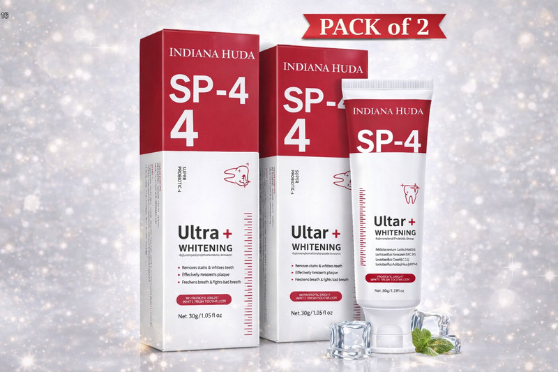 INDIANA HUDA SP-4 Whitening Toothpaste Mint 30g Pack of 2 Stain Removal Oral Care Toothpaste