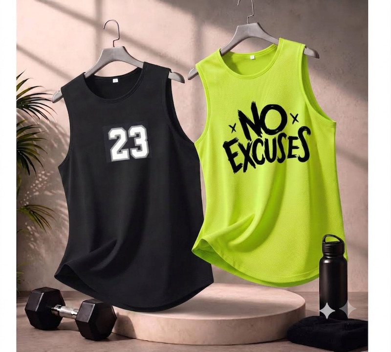 Dione fashion Cotton Fabric Gym Vest