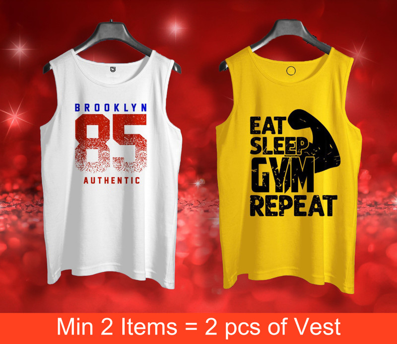 Dione fashion Cotton Fabric Gym Vest