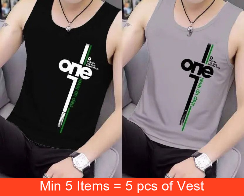 DevilsonS Poly Cotton Fabric Gym Vest