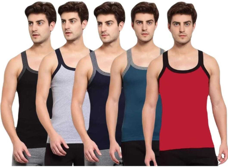 UTHAYAM Cotton Fabric Gym Vest