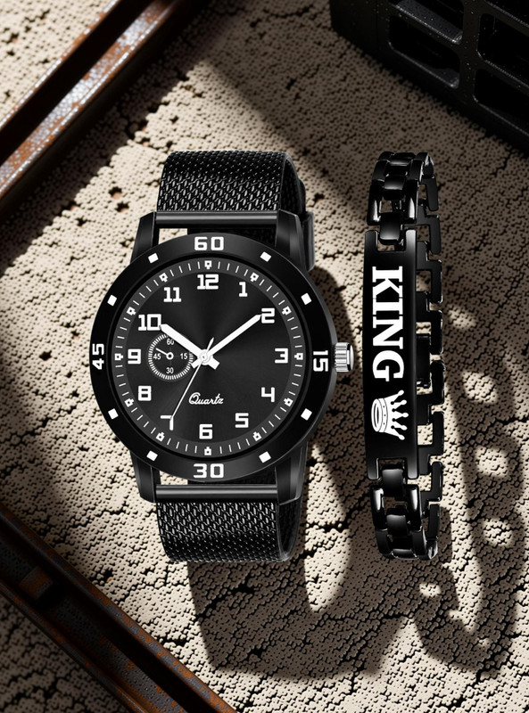 ShopGlobal Matt Finish And One Attractive Analog Watch - For Boys 2024-24 Analog Watch  - For Men