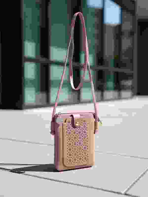 DONICY Pink Sling Bag Mobile pouch Sling for Smart phone