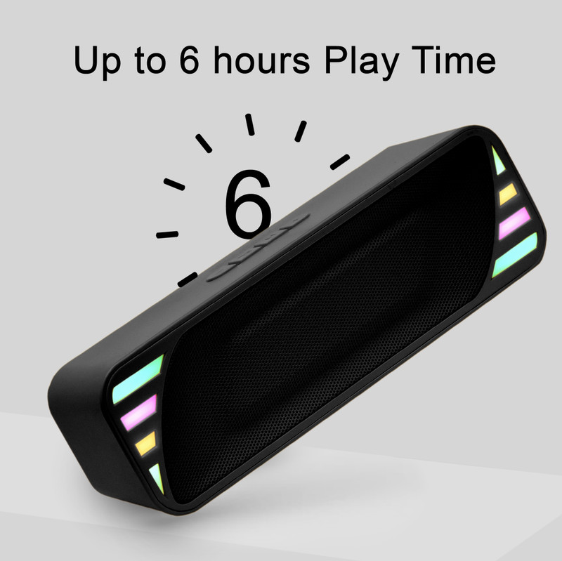 jaxter Mini SoundBar With RGB Light 10W Bluetooth Mini SoundBar Bass Black 10 W Bluetooth Party Speaker
