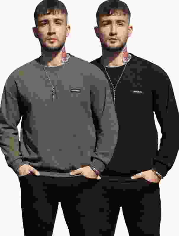 sti Full Sleeve Solid Men Sweatshirt