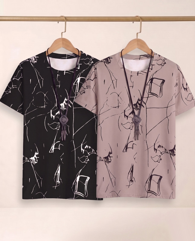 TIGERSNAKE Printed Men Multicolor T-Shirt