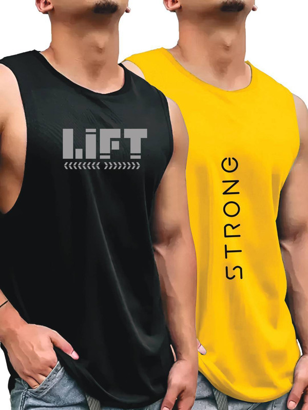 Pasito Poly Cotton Fabric Gym Vest