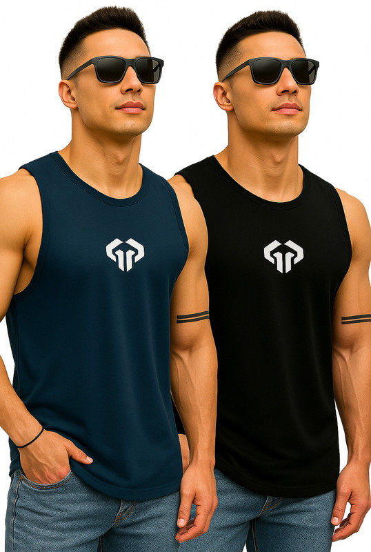 DevilSon Polyester Fabric Gym Vest
