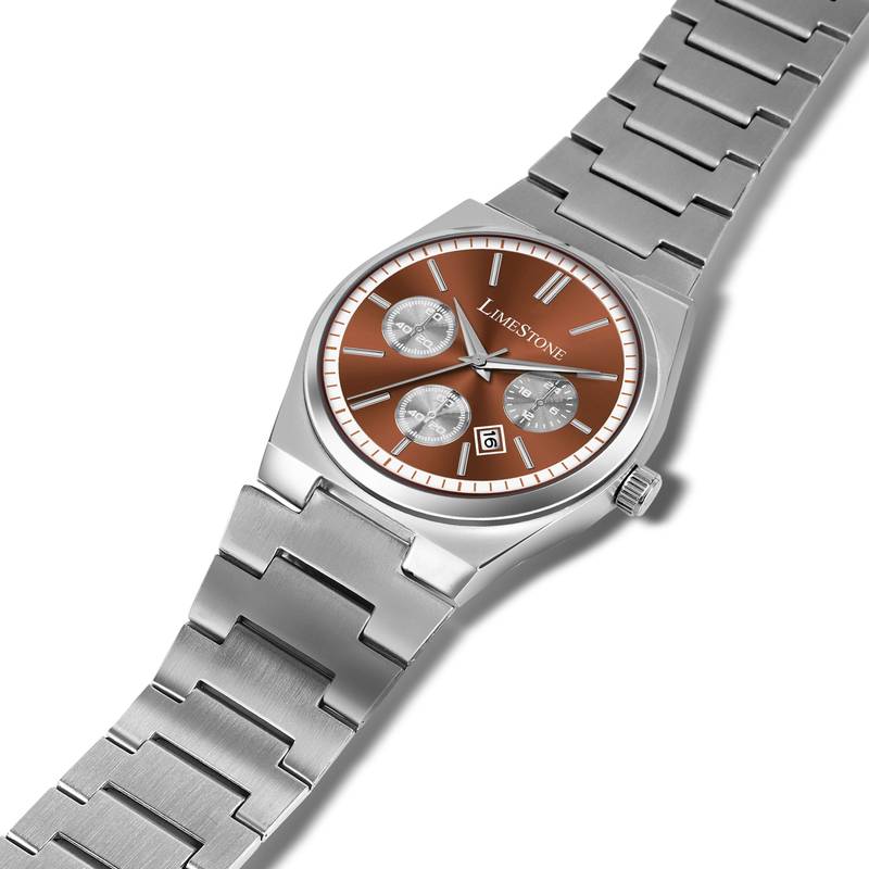 LIMESTONE Date Display Classic PRX Chronograph Quartz Date Display Classic PRX Chronograph Quartz Analog Watch - For Men - Photo 4
