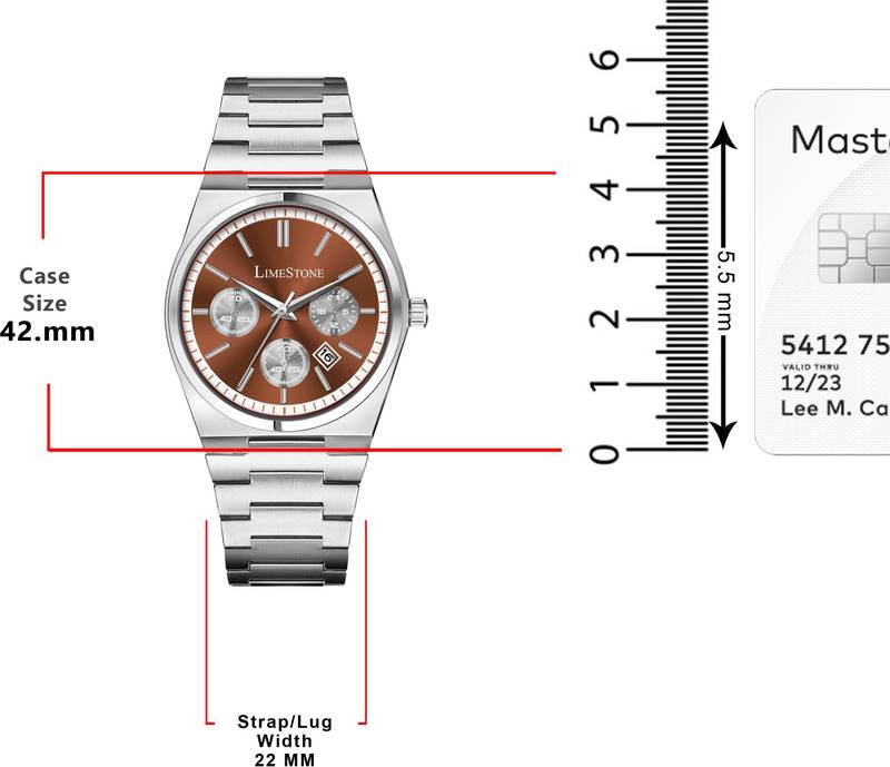 LIMESTONE Date Display Classic PRX Chronograph Quartz Date Display Classic PRX Chronograph Quartz Analog Watch - For Men - Photo 2