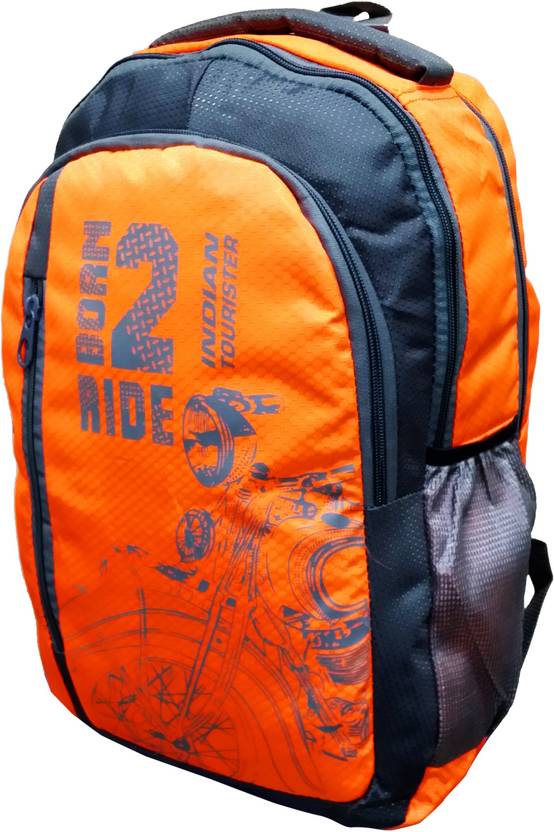 Indian Tourister Ride 25 L Laptop Backpack Orange Indian Tourister School Bags