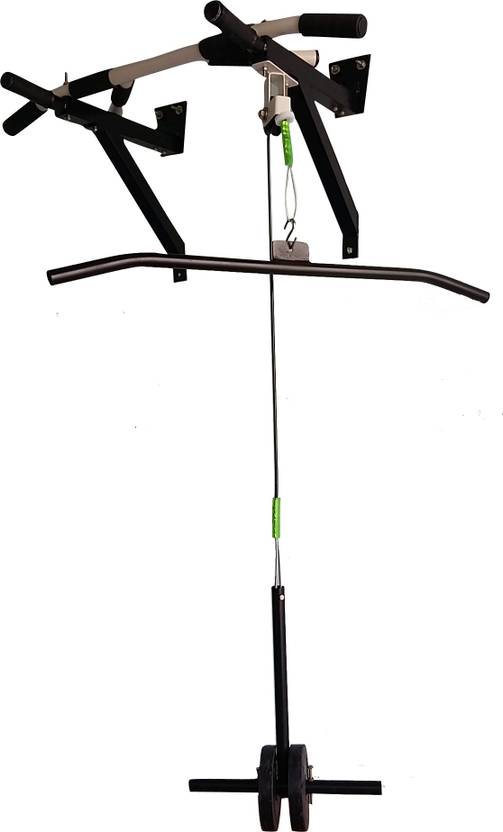Mh Jim Equipments White Block Top Pulley Pull up Bar White, Black Mh Jim Equipments Bars