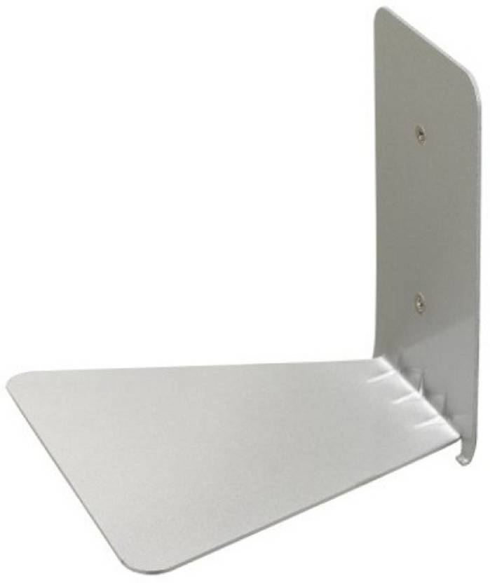 BonZeal Invisible Metal Open Book Shelf Finish Color Silver BonZeal Bookshelves