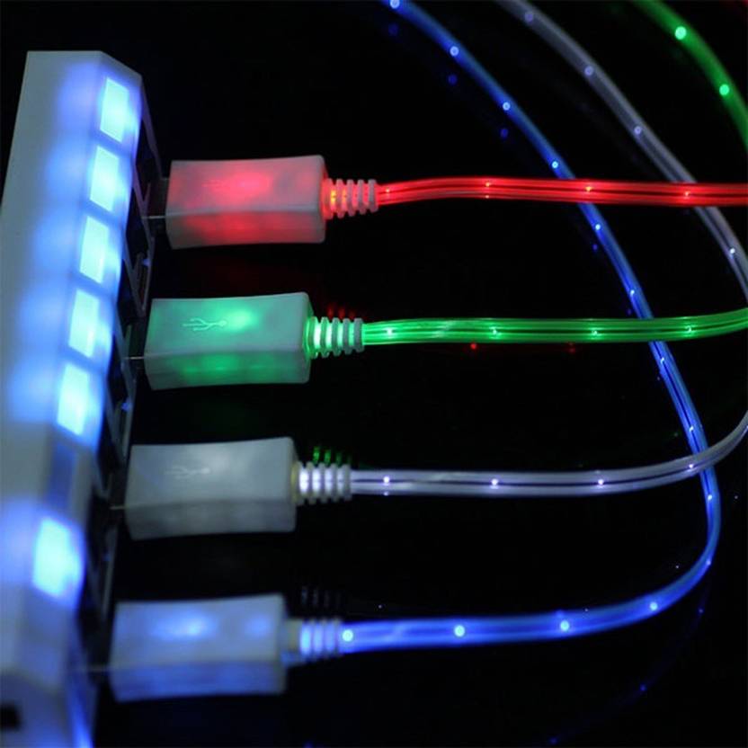 99Gems V8 full led charging cable 1 m Micro USB Cable Compatible with All Smartphones, Tablets and MP3 player, Multicolor 99Gems Mobile Cables