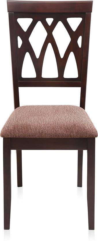 @home by Nilkamal Peak Solid Wood Dining Chair Set of 1, Finish Color Brown @home by Nilkamal Dining Chairs