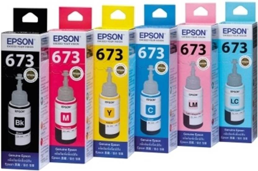 Epson Ink Bottles All Colours Set Of 6 For Epson L800 Tri Color Ink Cartridge Epson Supplies