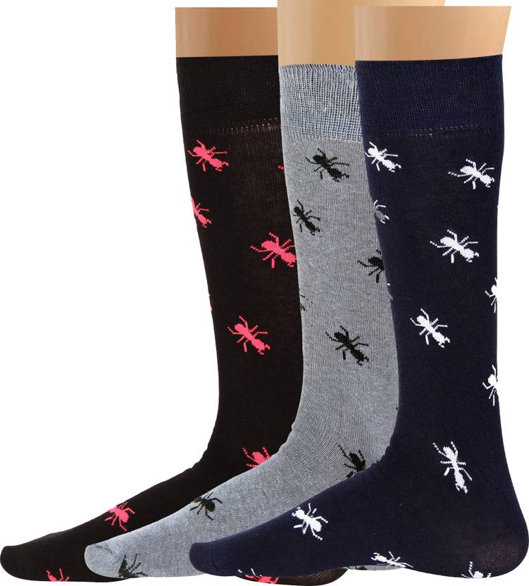 BLACKSMITH Men Animal Print Mid Calf/Crew Pack of 3 BLACKSMITH Men's and Women's Socks