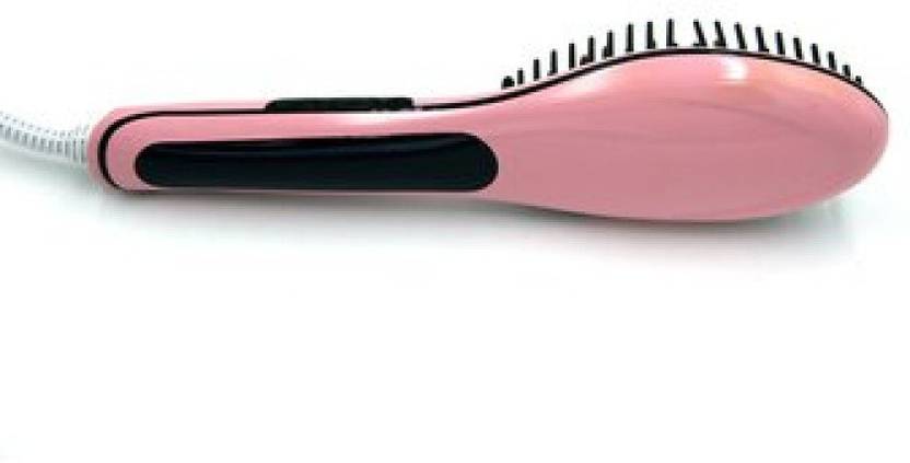 Wonder World ® LCD Brush Electric Straightening Comb Ceramic Heat Straightner Massage Pro™ Type 004 Pink Wonder World Personal Care Appliances