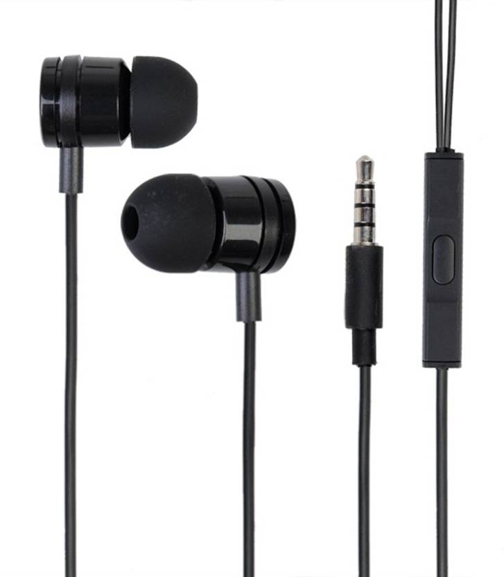 A Connect Z Mi Pistone Stud Good Sound 102 Wired Headset without Mic Black, In the Ear A Connect Z Headphones