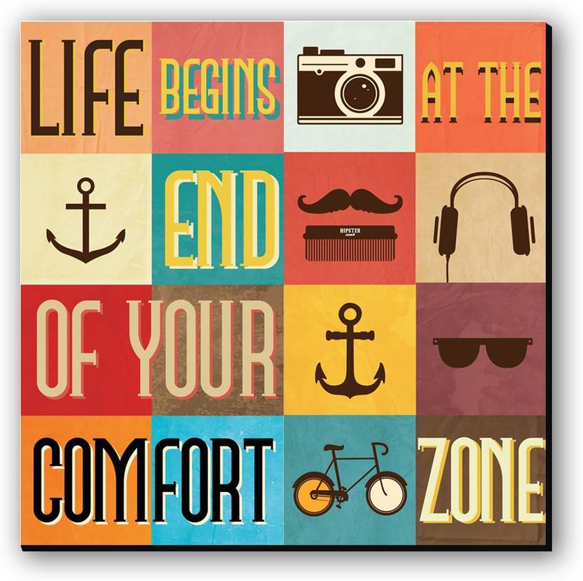 Seven Rays Life begins at the end Fridge Magnet Pack of 1 Multicolor Seven Rays Magnets