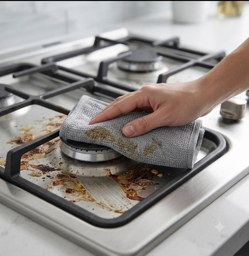 Flora Dishwasher Cloth Non Scratable AC-WMC-SIL-PO10.6 Free Standing 4 Place Settings Dishwasher