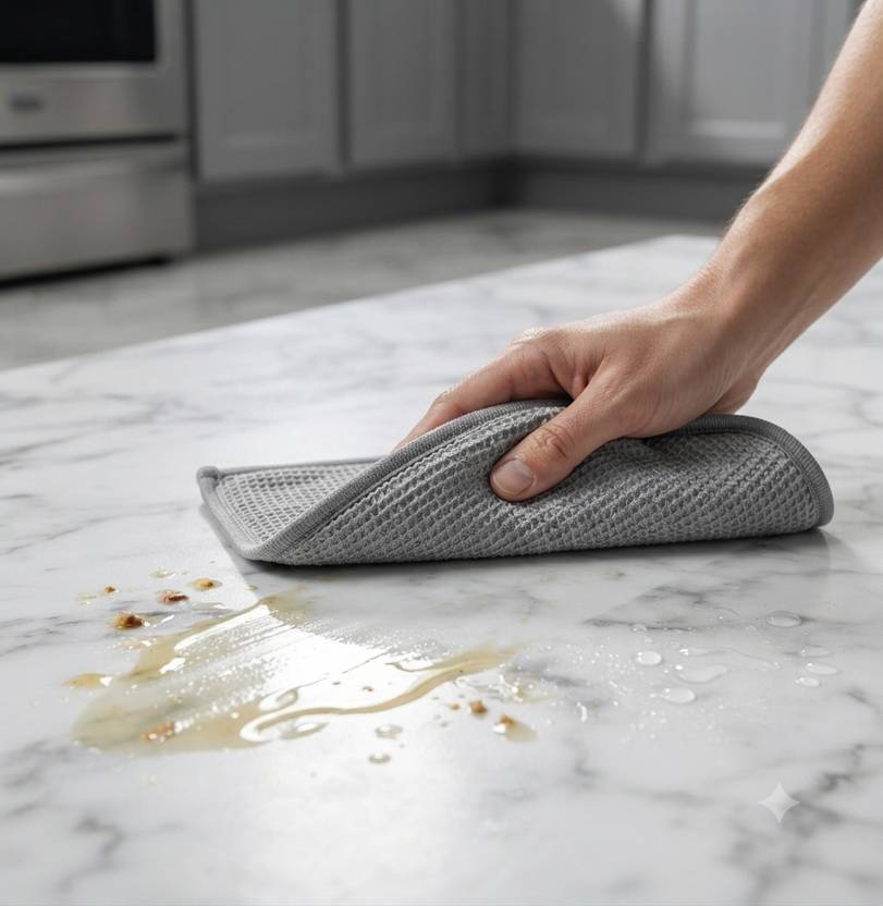 Flora Dishwasher Cloth Non scratch AC-WMC-SIL-Pack of 10 Free Standing 4 Place Settings Dishwasher (Pack of 10)