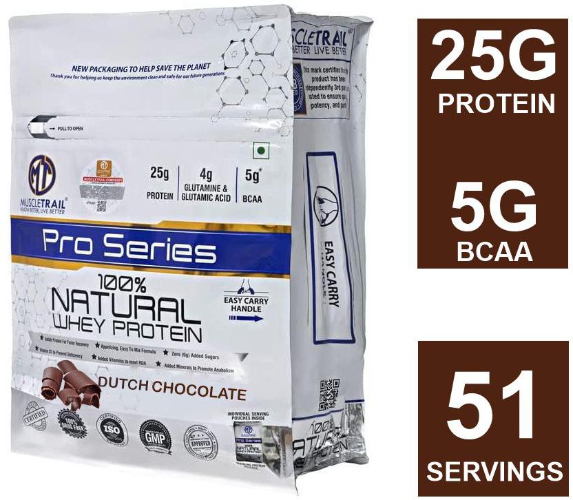 Muscle Trail Pro Series Whey - 1580 g, Dutch Chocolate product pack