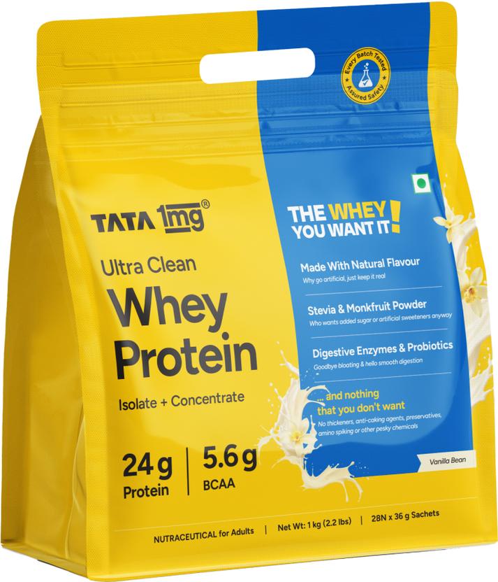 Tata 1mg Ultra Clean - 1 kg, Vanilla Bean product pack