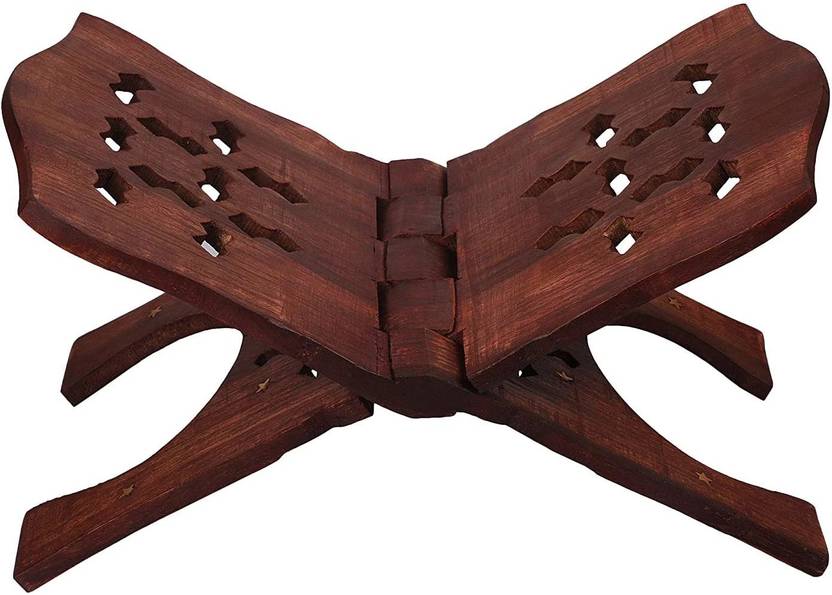 Shv Pooja Book Stand/Rehal/Wooden holy Book Stand/Wooden Book Stand/Ramayan